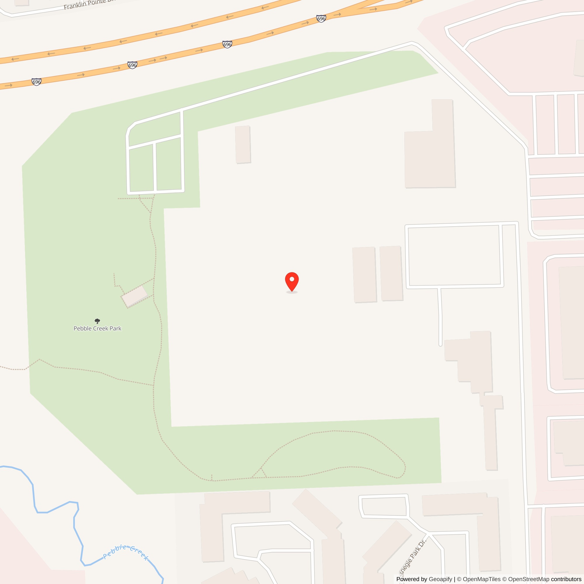 Map showing location of Nike Site D-86L, Michigan