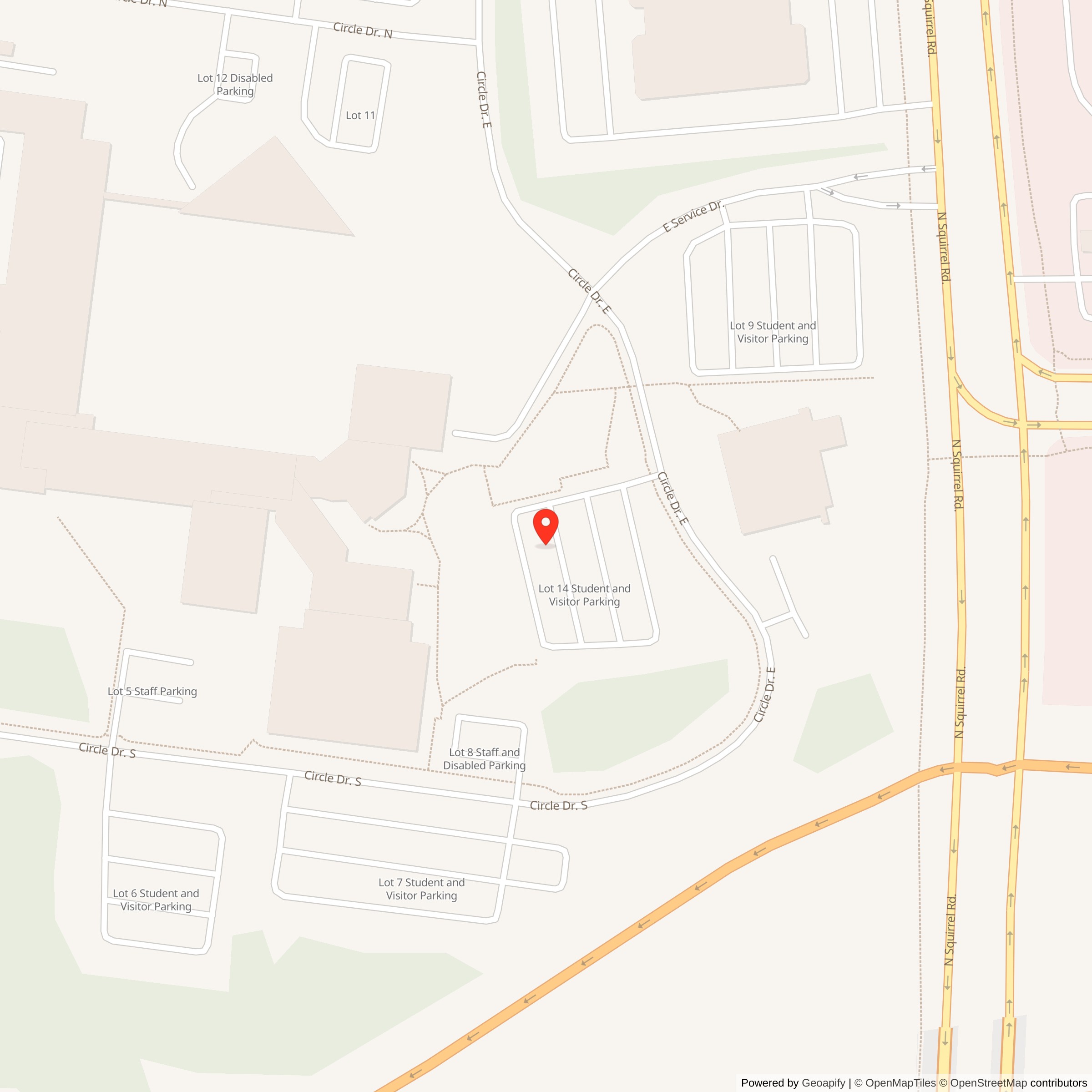 Map showing location of Nike Site D-97C, Michigan