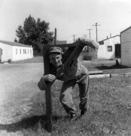 Joe Ledford in the Barracks area - Late 1950's