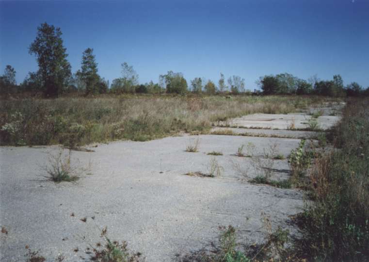 You can't make it out in this picture, but in the distance are the cooling towers of the Fermi Nuclear Plant which is probably what this site was protecting
