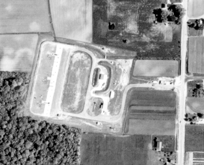 D-61 Launcher Area as it appeared in 1961. THe road to the East is Merriman Rd.