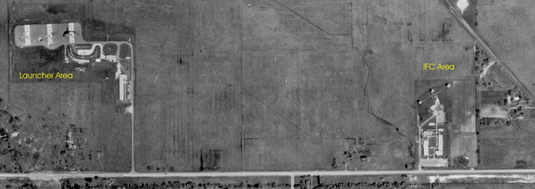 D-86 as seen in 1961. The road to the South is Eleven Mile Rd. The road to the east of the IFC is Franklin Rd.