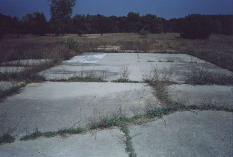 The foundation for the Assembly & Test building
