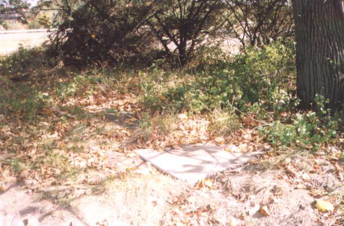 Part of the foundation of a small building at the IFC area