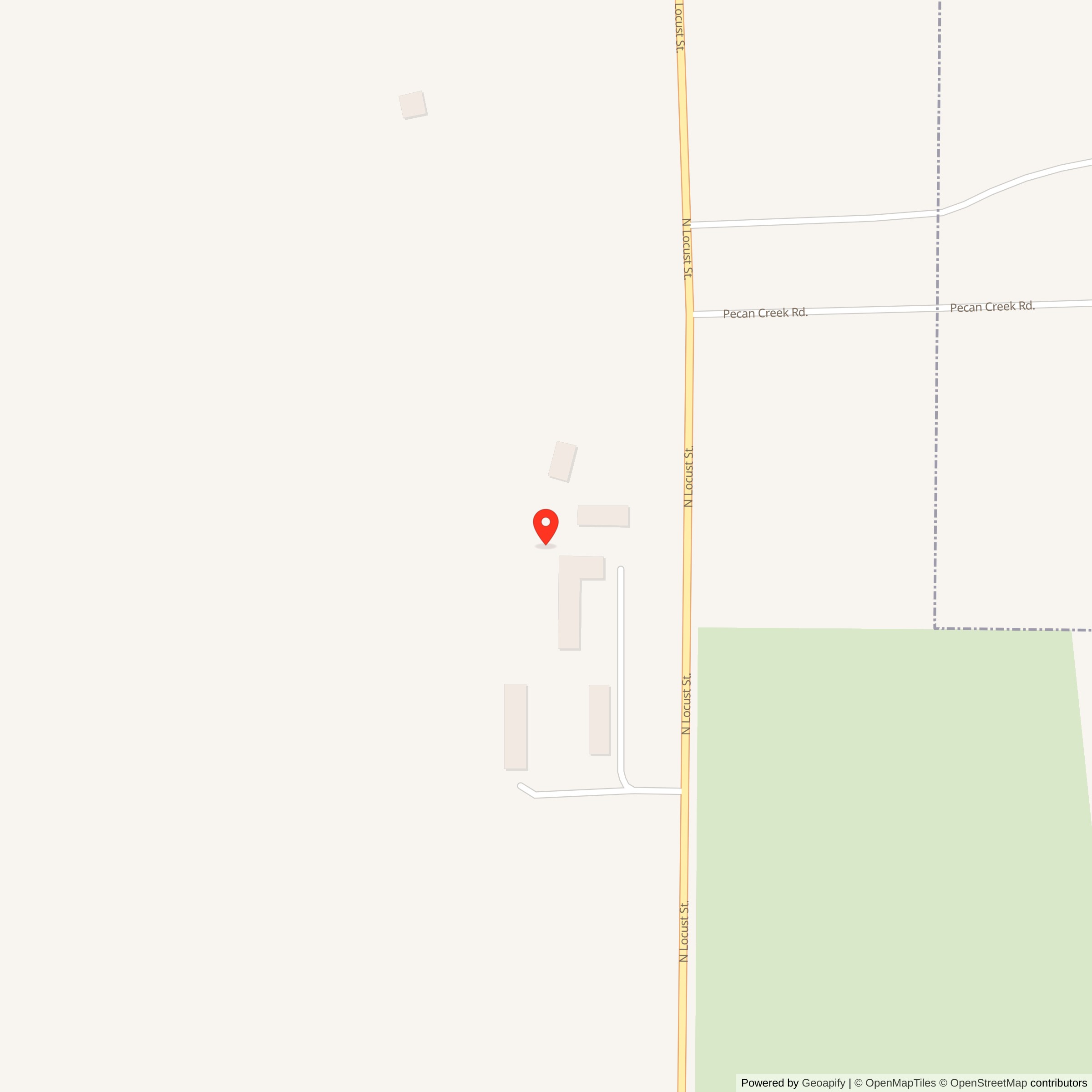 Map showing location of Nike Site DF-01C, Texas