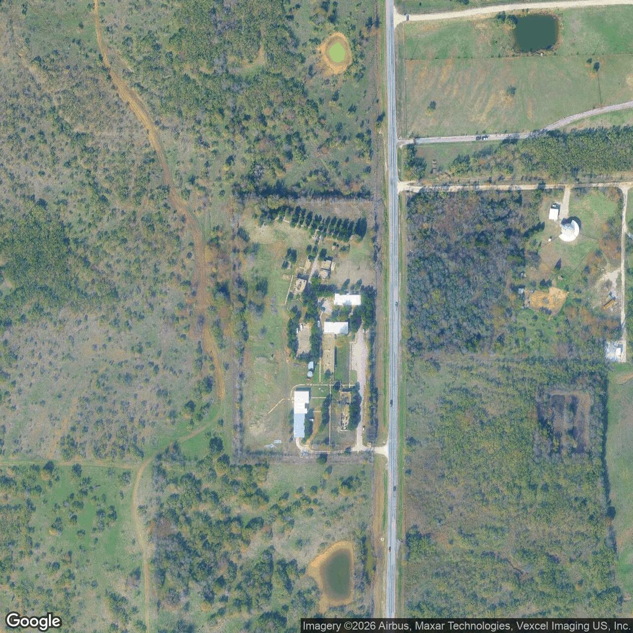 Current Google Satellite Image of Nike Site DF-01C, Texas