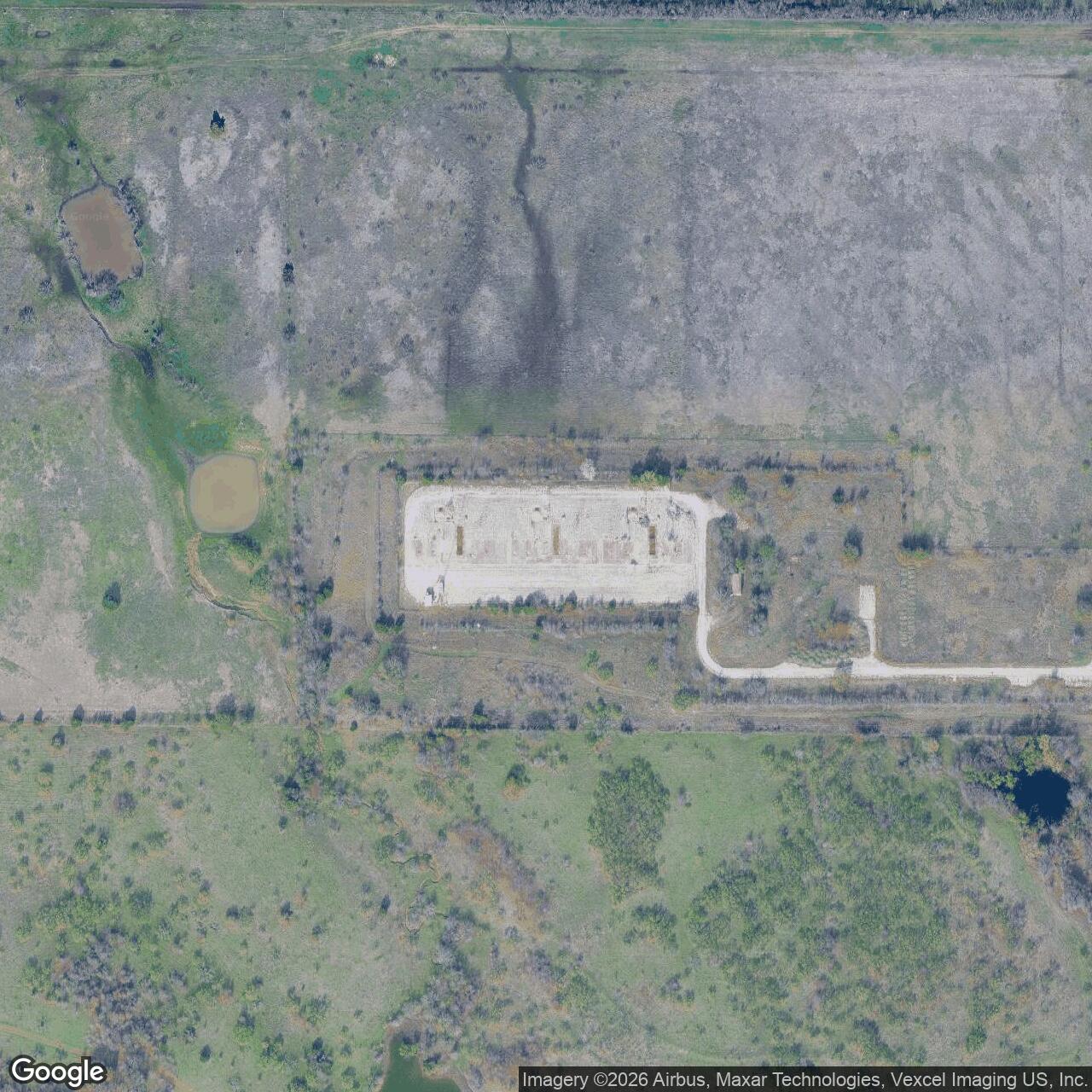 Current Google Satellite Image of Nike Site DF-01L, Texas