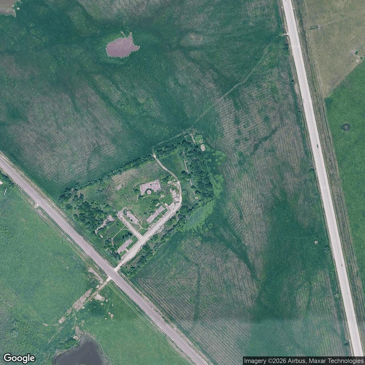Current Google Satellite Image of Nike Site DF-20C, Texas