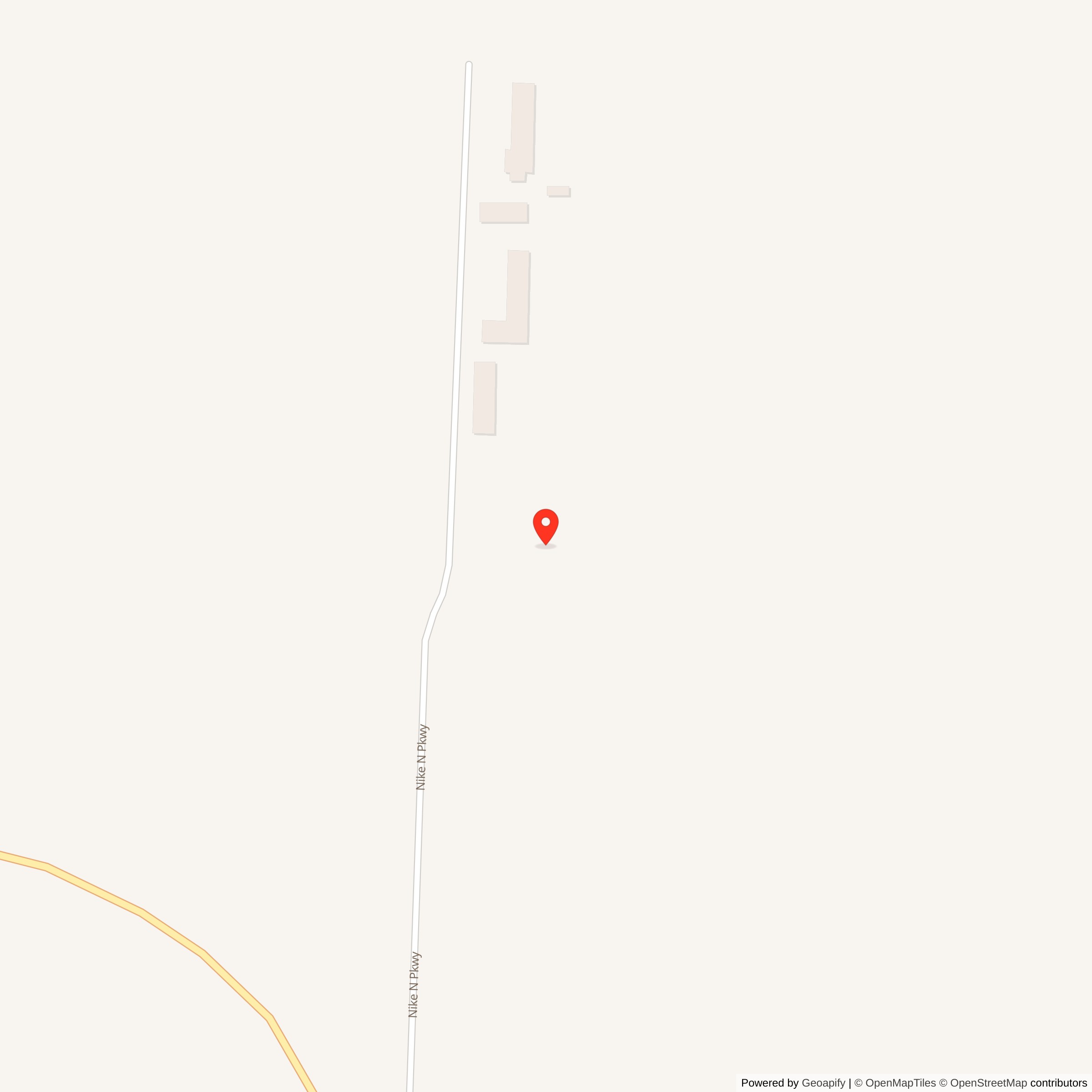 Map showing location of Nike Site DF-50C, Texas