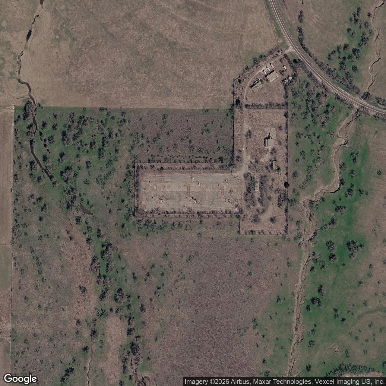 Current Google Satellite Image of Nike Site DF-50L, Texas
