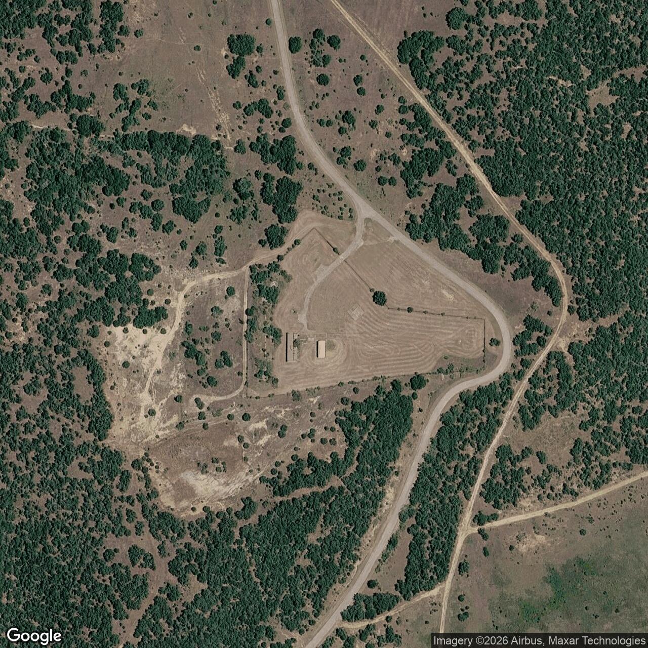 Current Google Satellite Image of Nike Site DF-70C, Texas