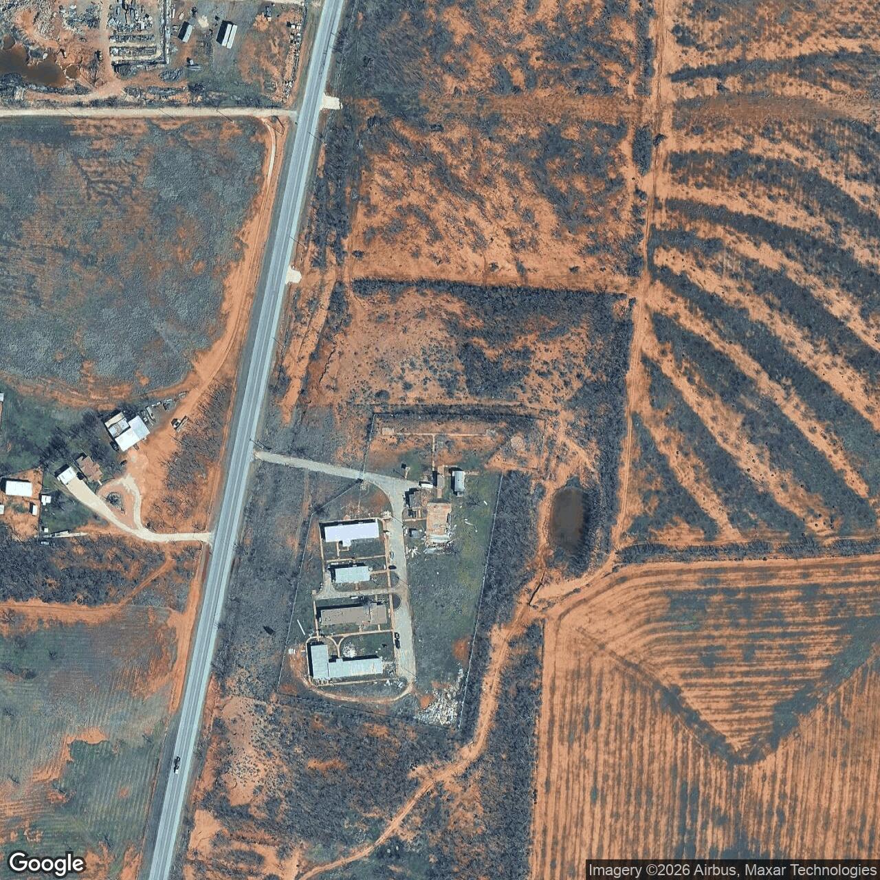 Current Google Satellite Image of Nike Site DY-10C, Texas