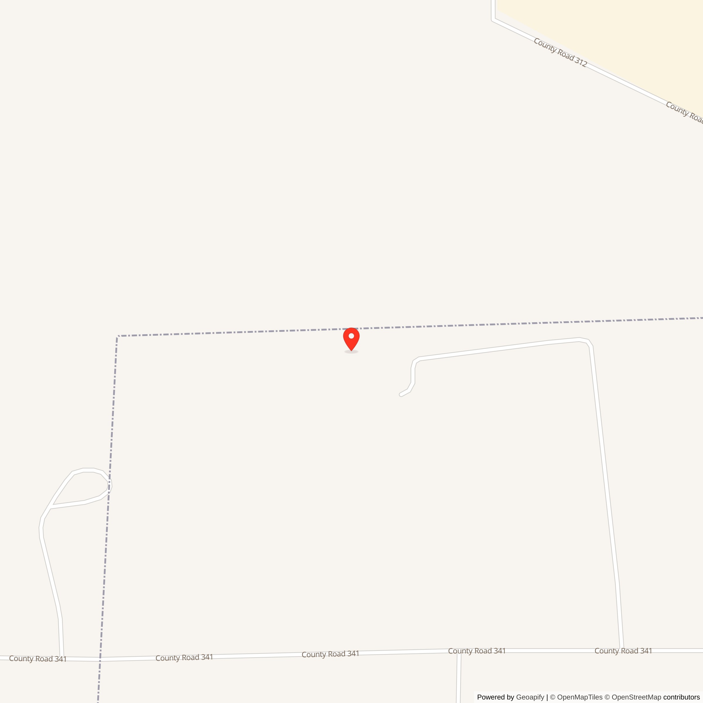 Map showing location of Nike Site DY-10L, Texas