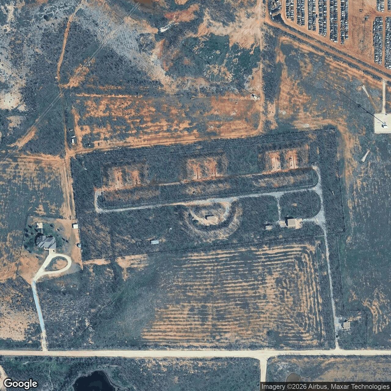 Current Google Satellite Image of Nike Site DY-10L, Texas
