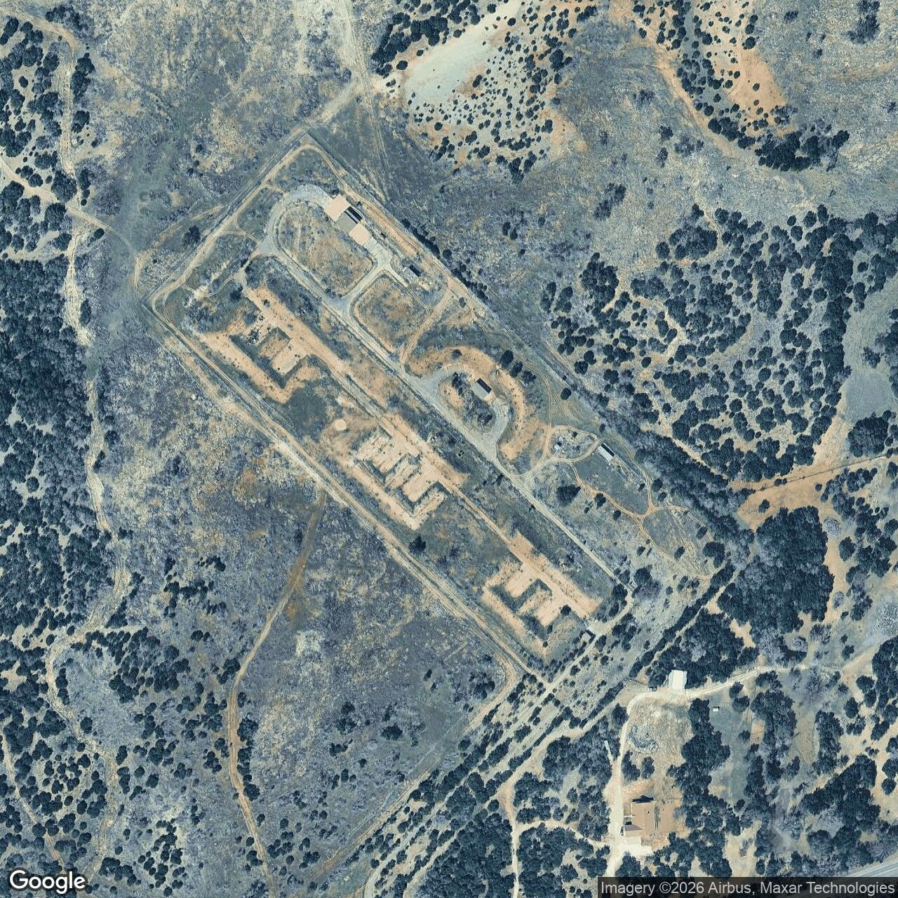 Current Google Satellite Image of Nike Site DY-50L, Texas