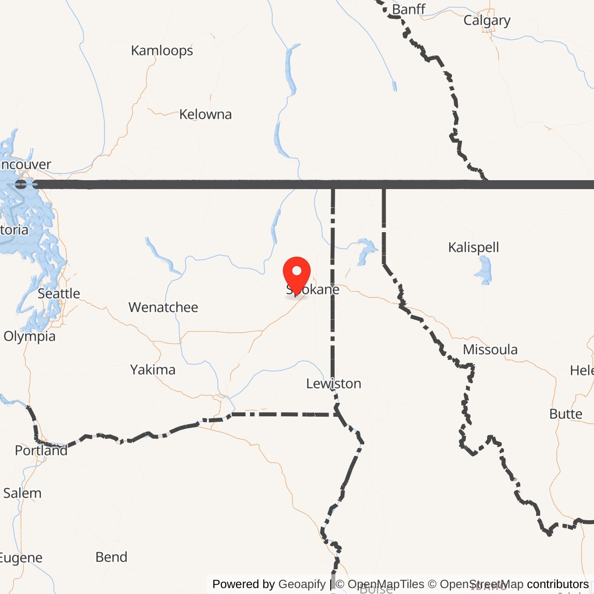 Map showing location of Nike Missile Site F-45 IFC, Washington