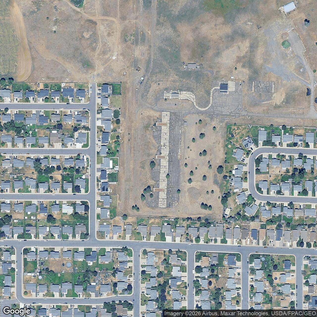 Current Google Satellite Image of Nike Missile Site F-45 Launcher, Washington