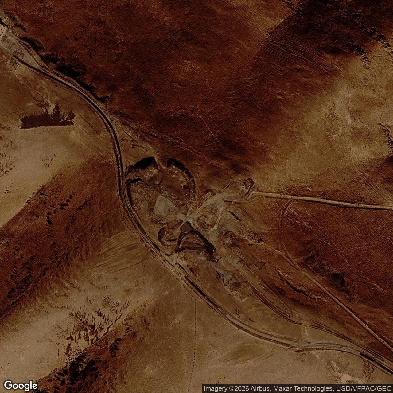 Current Google Satellite Image of Nike Missile Site H-52 IFC, Washington