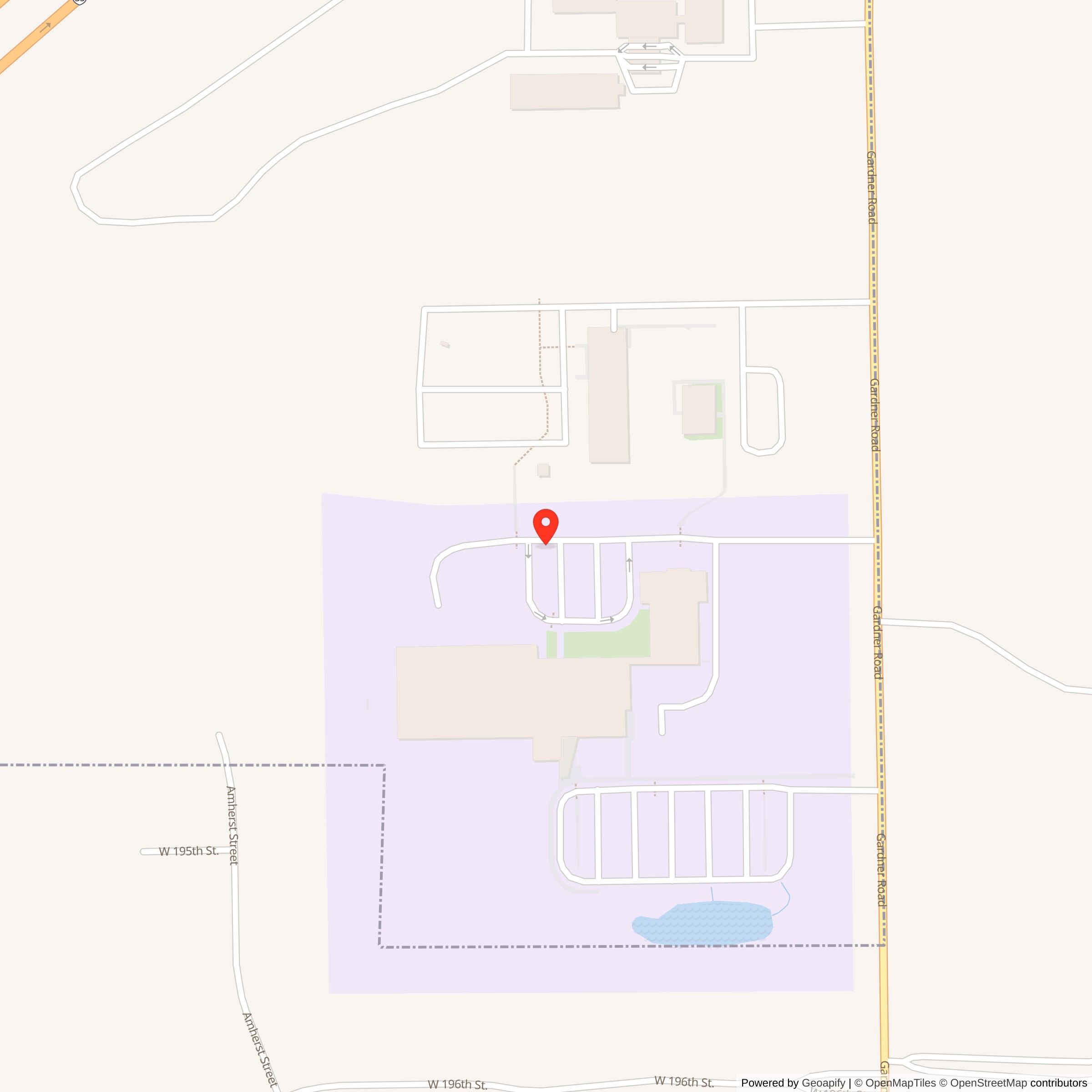 Map showing location of Nike Site KC-60C, Kansas