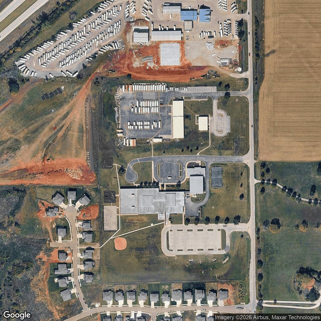 Current Google Satellite Image of Nike Site KC-60C, Kansas