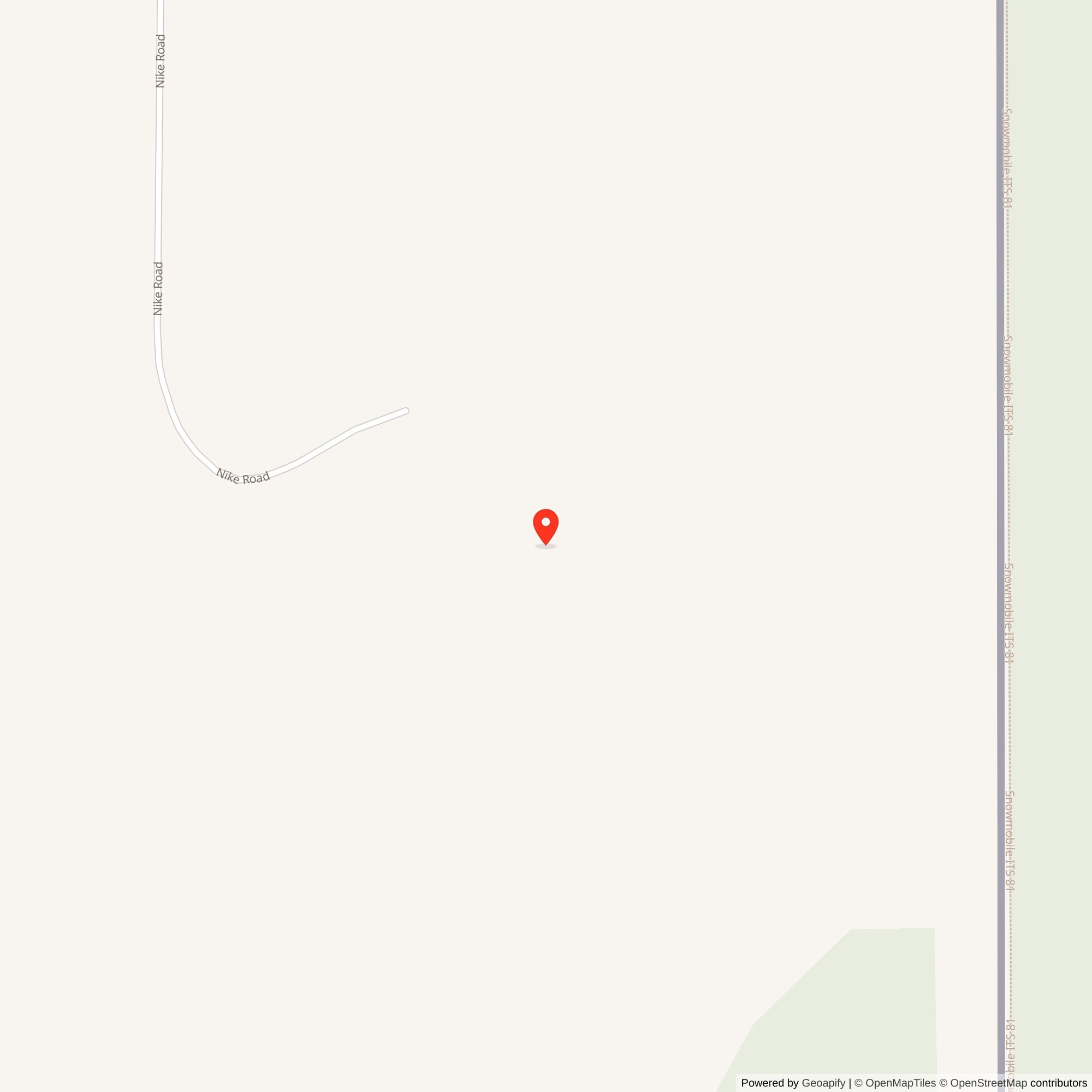 Map showing location of Nike Site L-31L, Maine