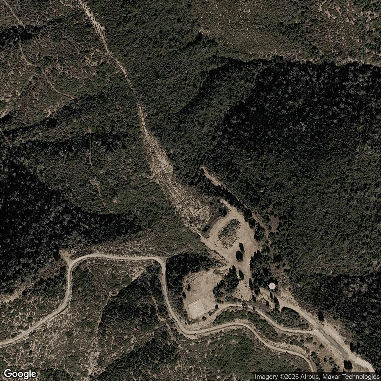 Current Google Satellite Image of Nike Site LA-04 Launch Area, California