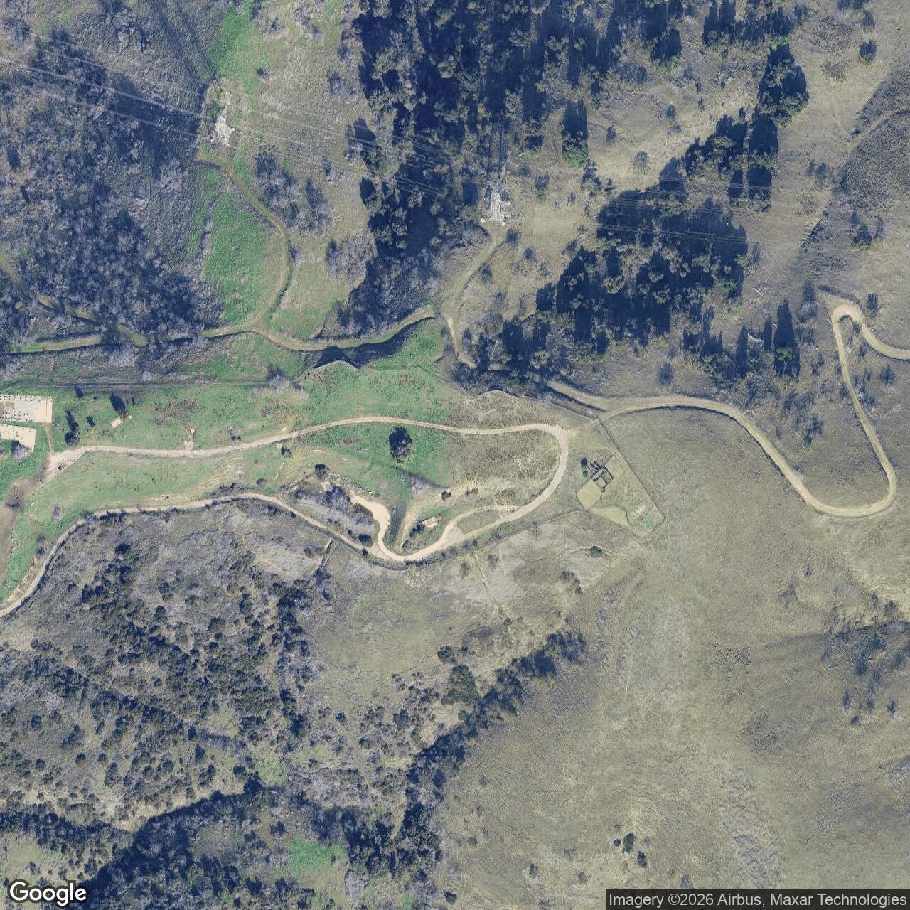 Current Google Satellite Image of Nike Site LA-29 Launch Area, California