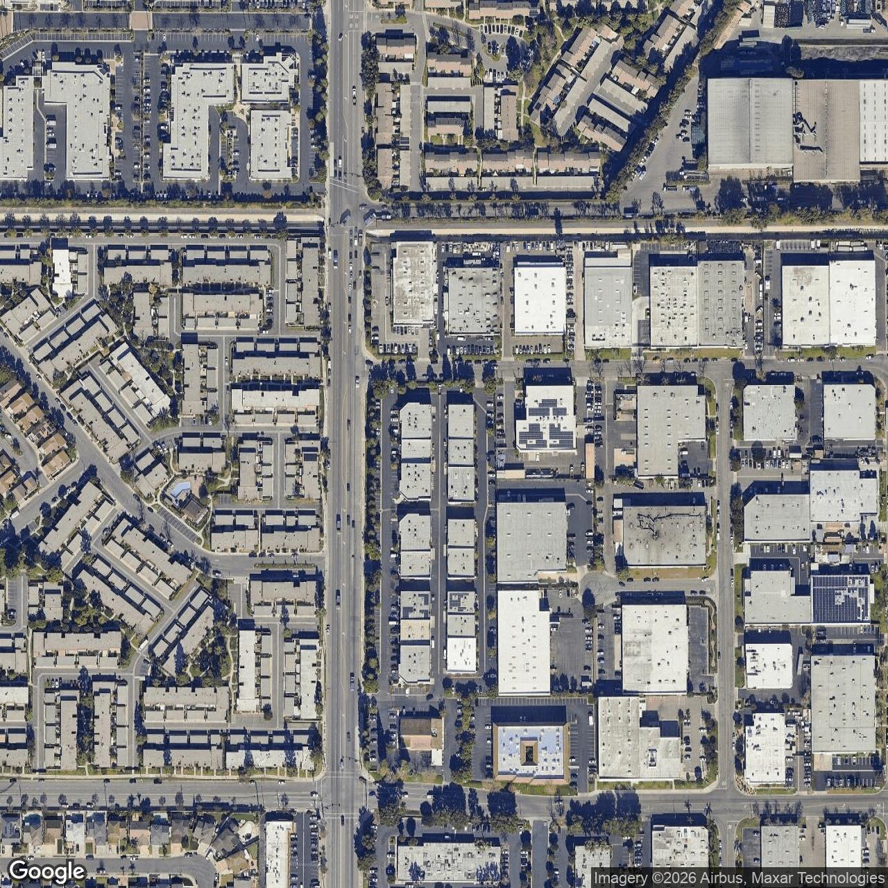 Current Google Satellite Image of Nike Site LA-32 IFC, California
