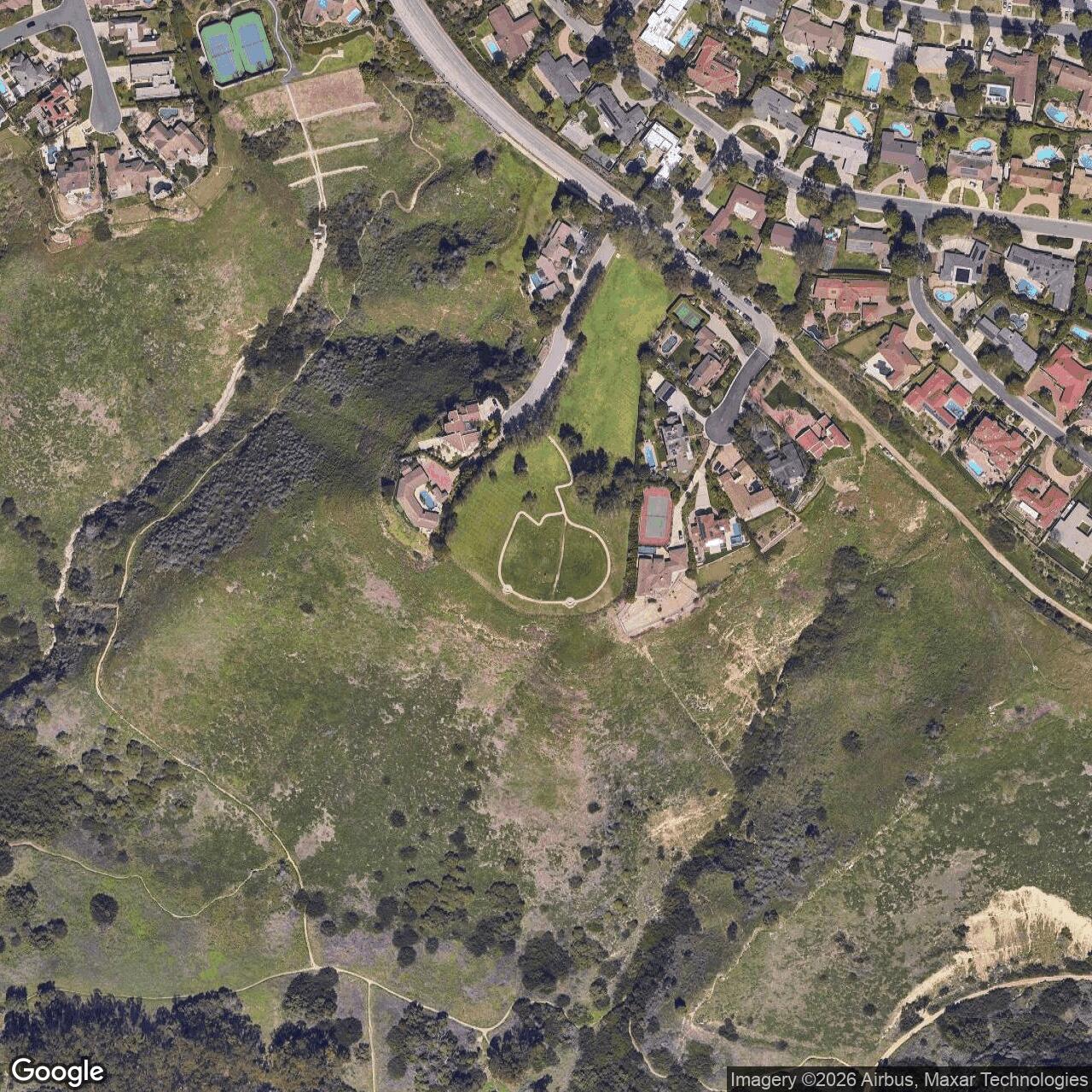 Current Google Satellite Image of Nike Site LA-55 IFC, California