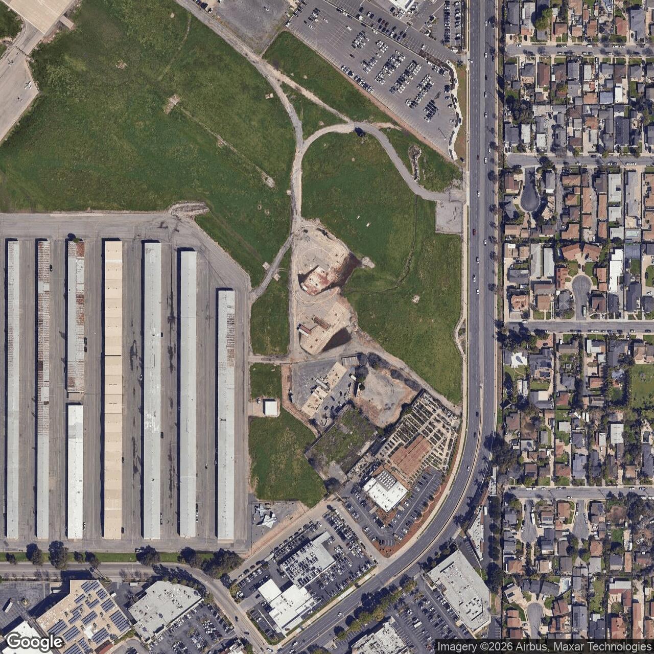 Current Google Satellite Image of Nike Site LA-57 Launch Area, California