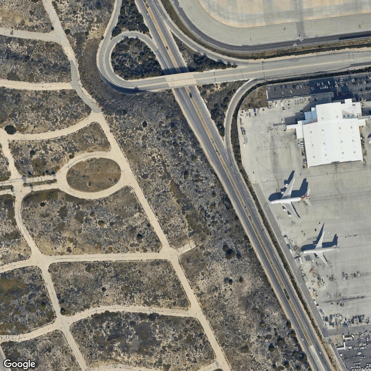 Current Google Satellite Image of Nike Site LA-70 IFC, California