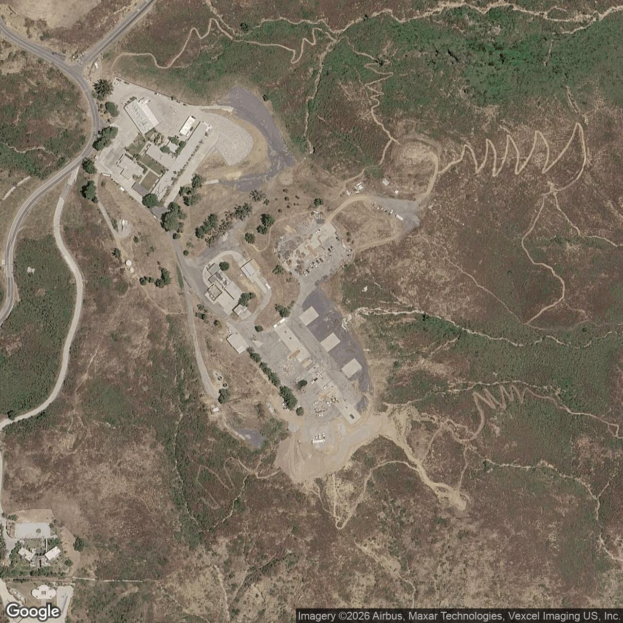 Current Google Satellite Image of Nike Site LA-78 Launch Area, California