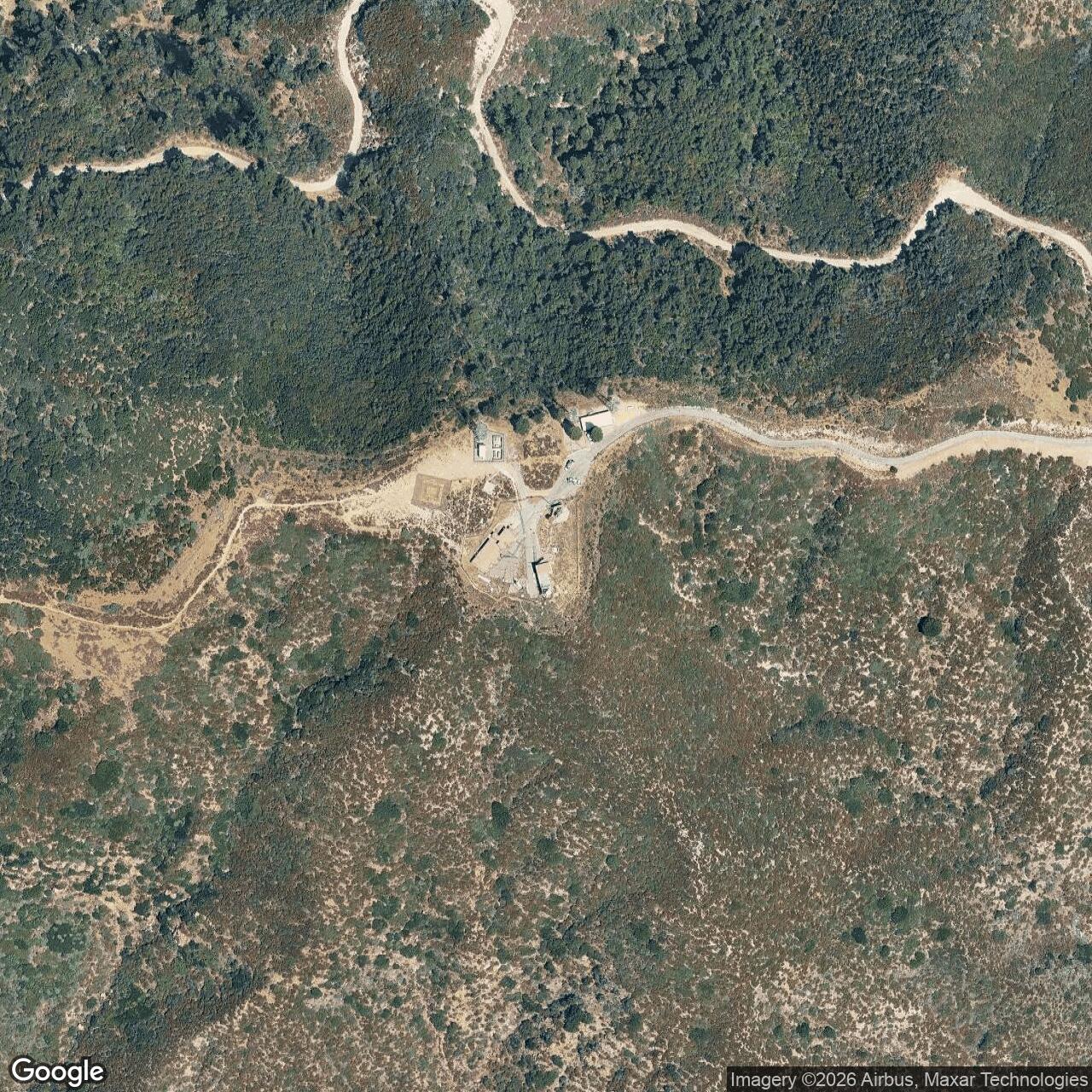 Current Google Satellite Image of Nike Site LA-94 IFC, California