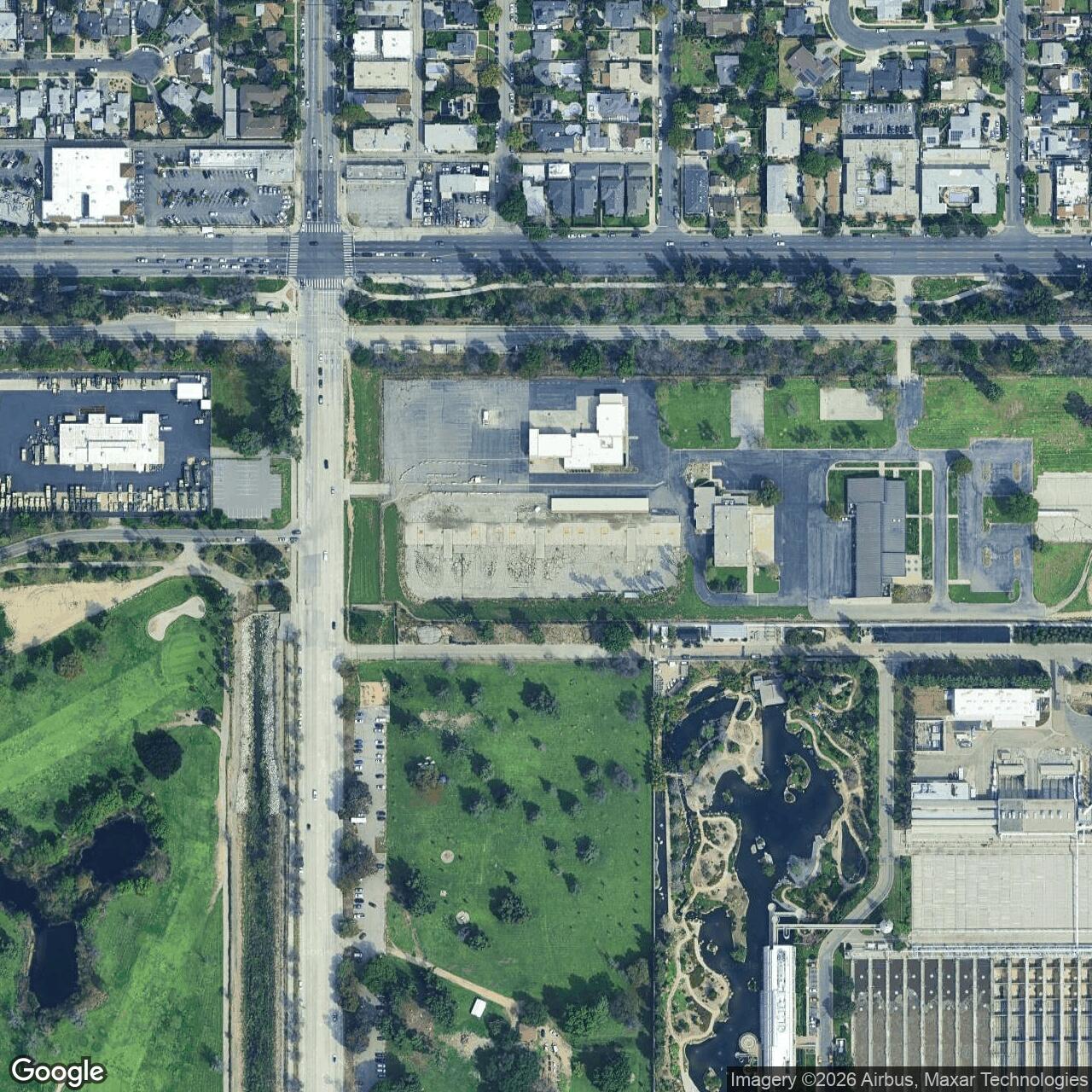 Current Google Satellite Image of Nike Site LA-96 Launch Area, California