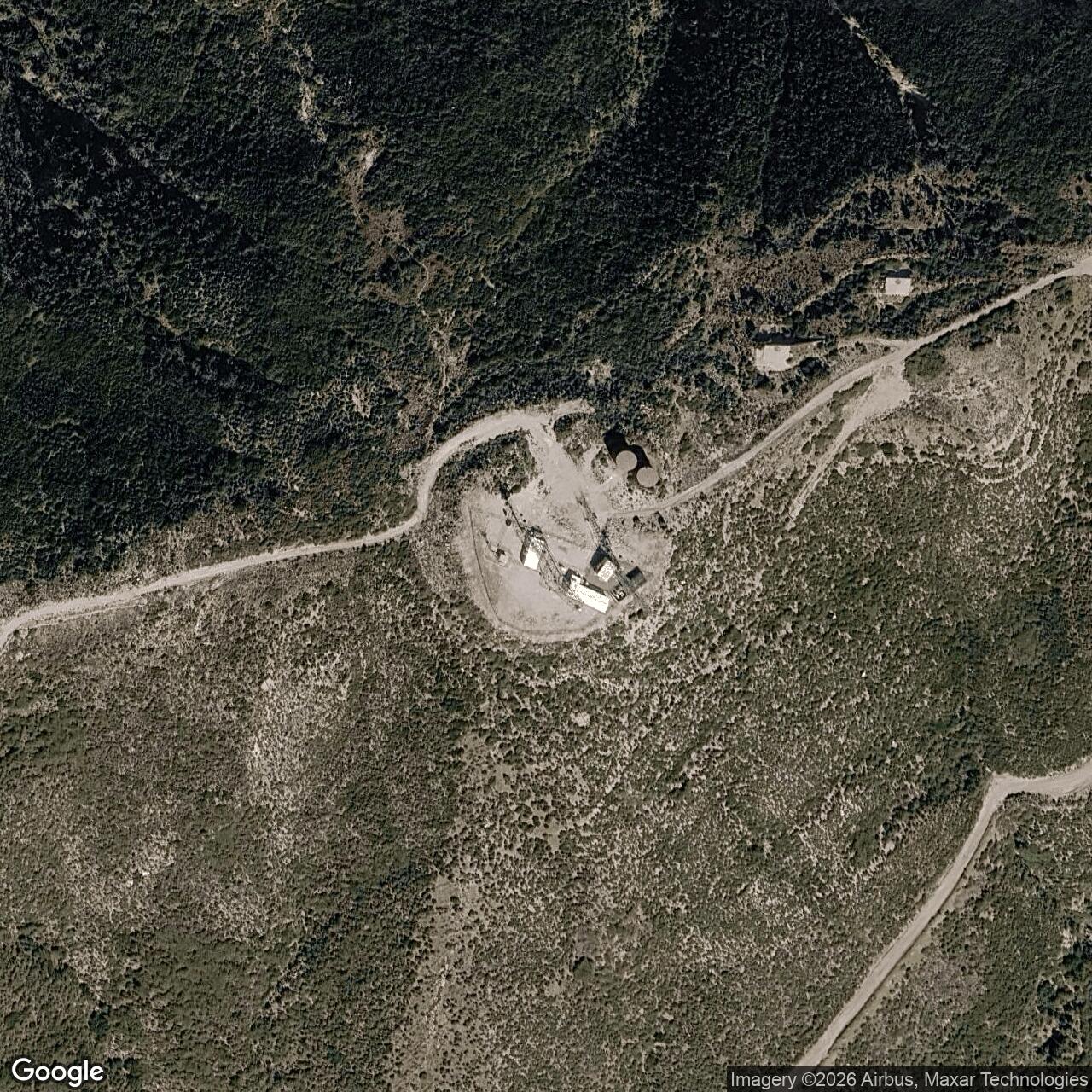 Current Google Satellite Image of Nike Site LA-98 IFC, California