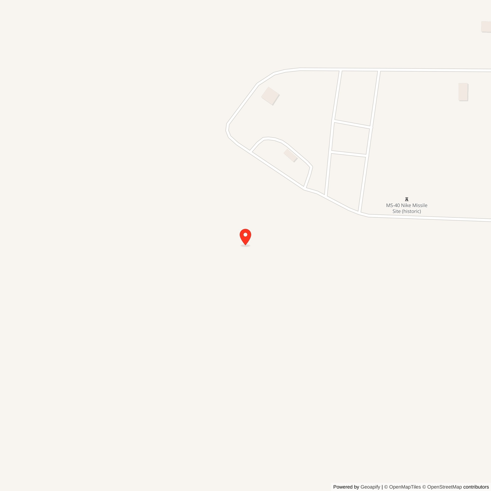Map showing location of Nike Site MS-40L, Minnesota