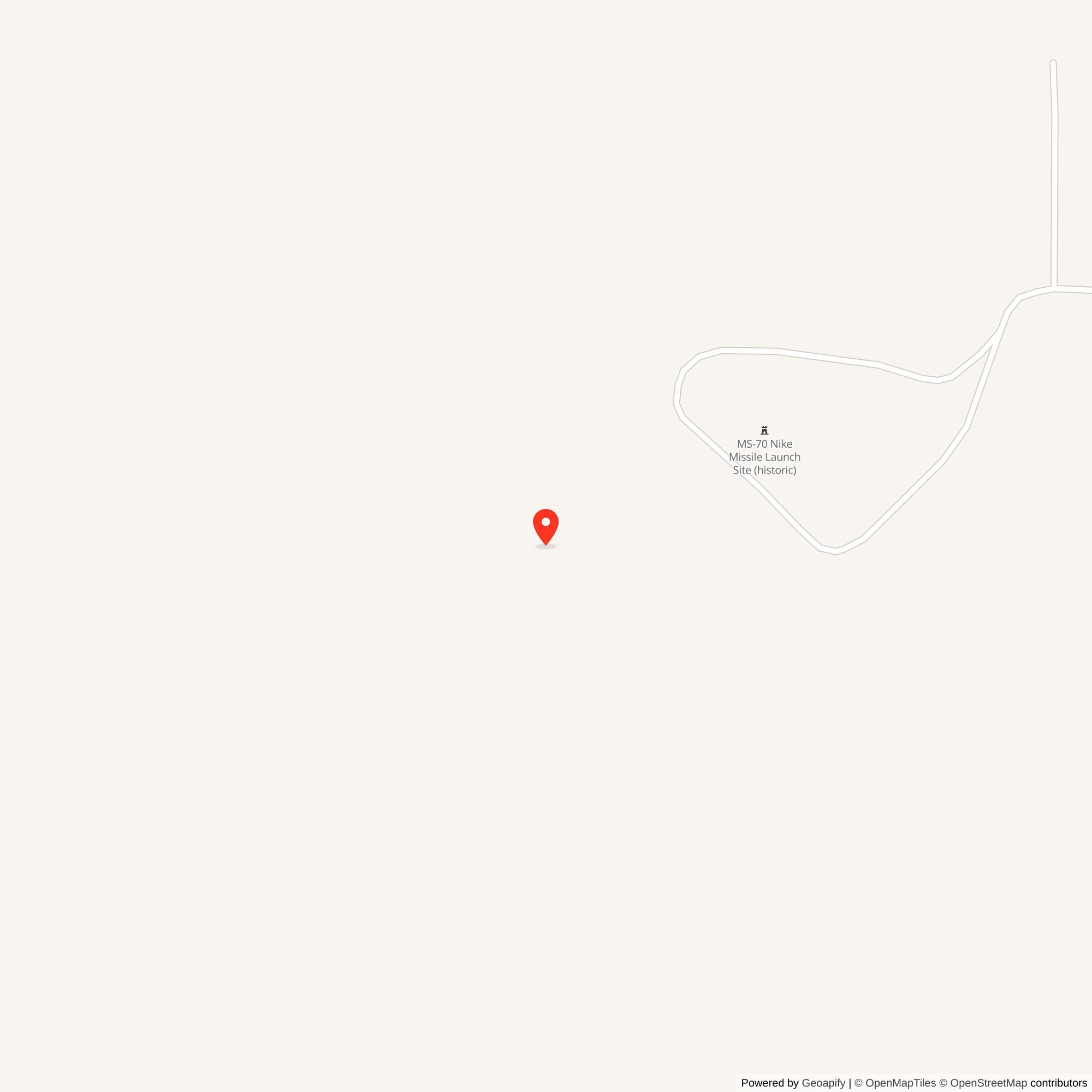Map showing location of Nike Site MS-70L, Minnesota