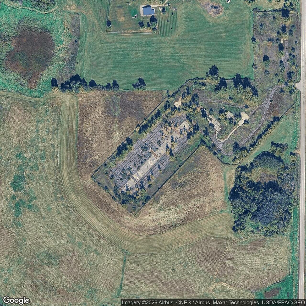 Current Google Satellite Image of Nike Site MS-70L, Minnesota