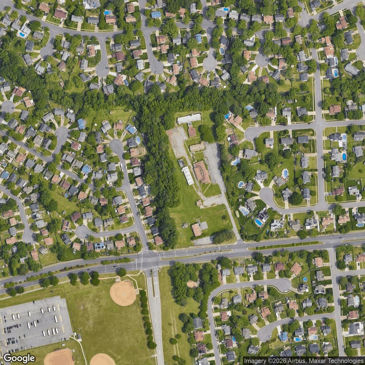 Current Google Satellite Image of Nike Site N-36C, Virginia