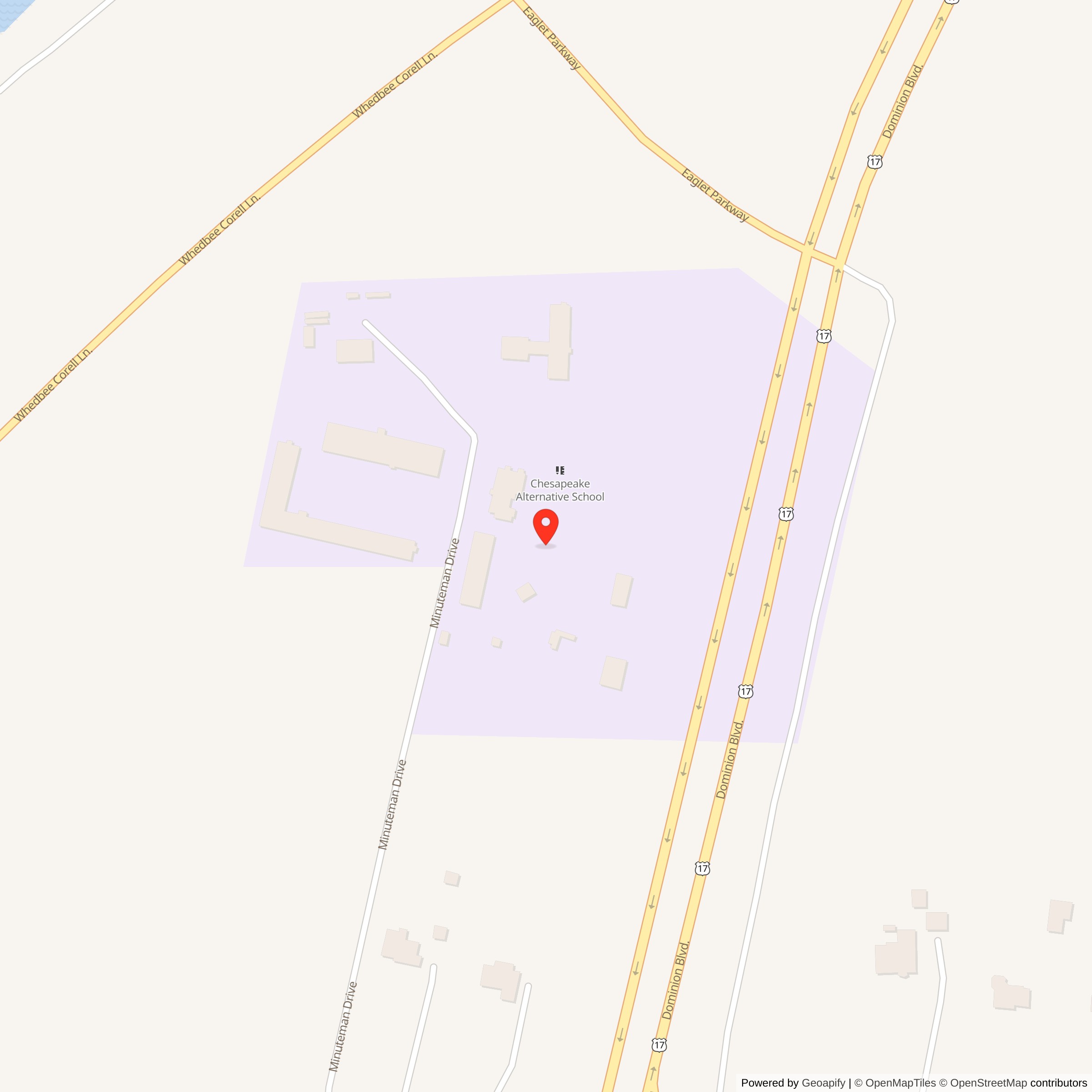 Map showing location of Nike Site N-52C, Virginia