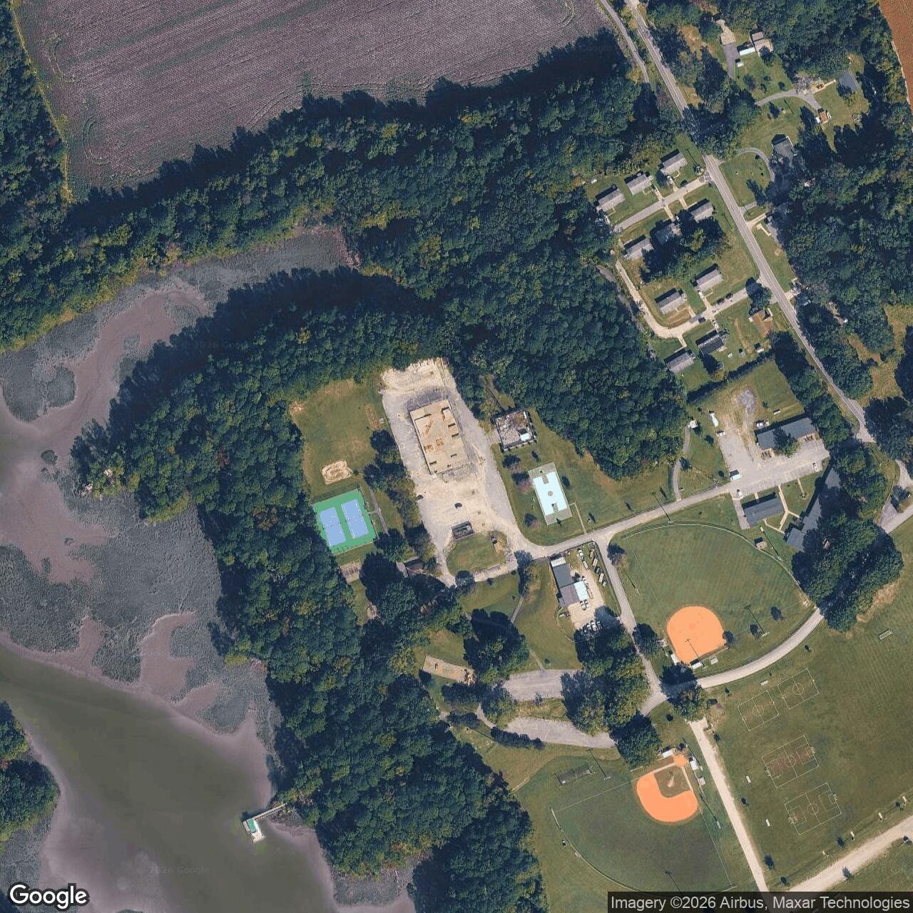 Current Google Satellite Image of Nike Site N-75L, Virginia