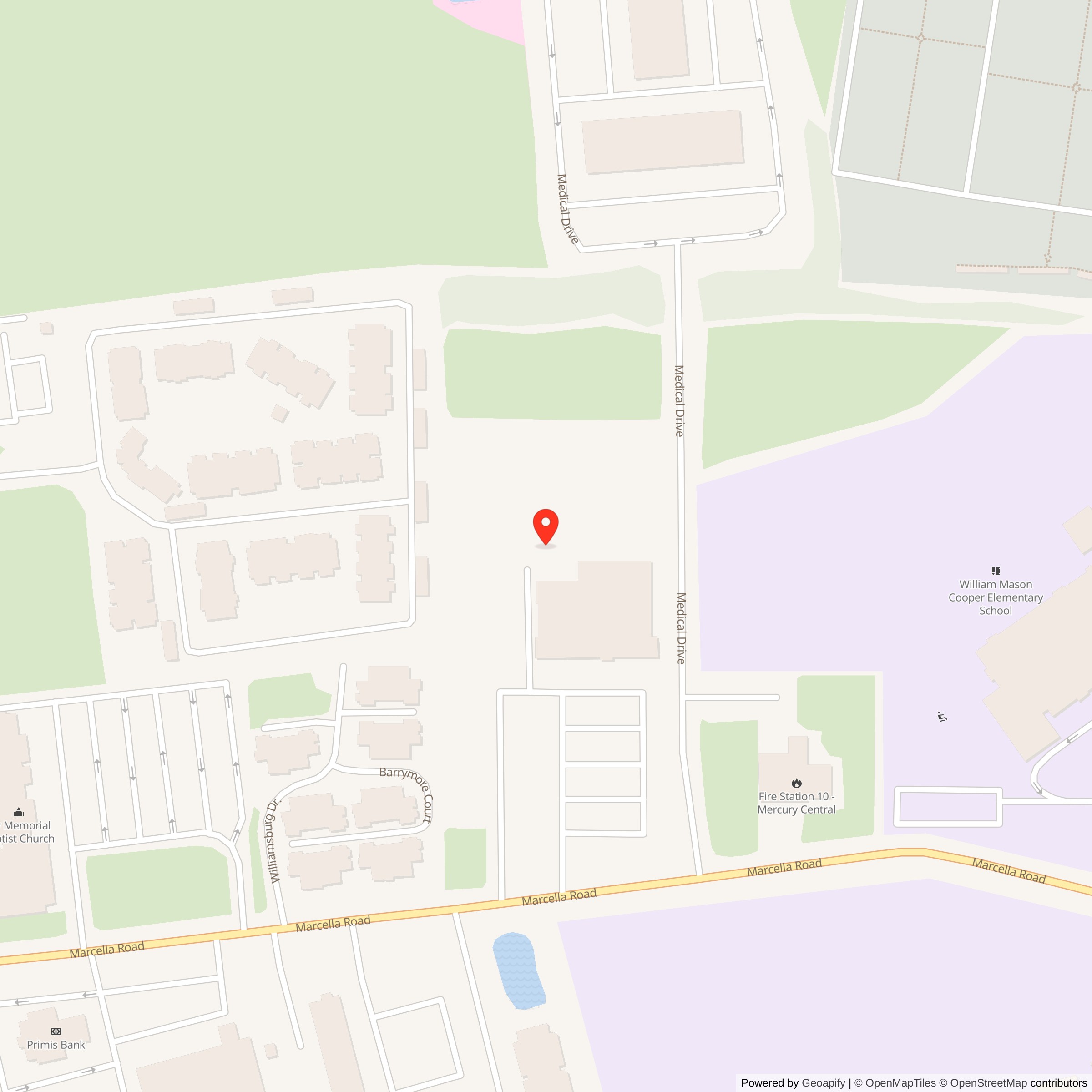 Map showing location of Nike Site N-93C, Virginia