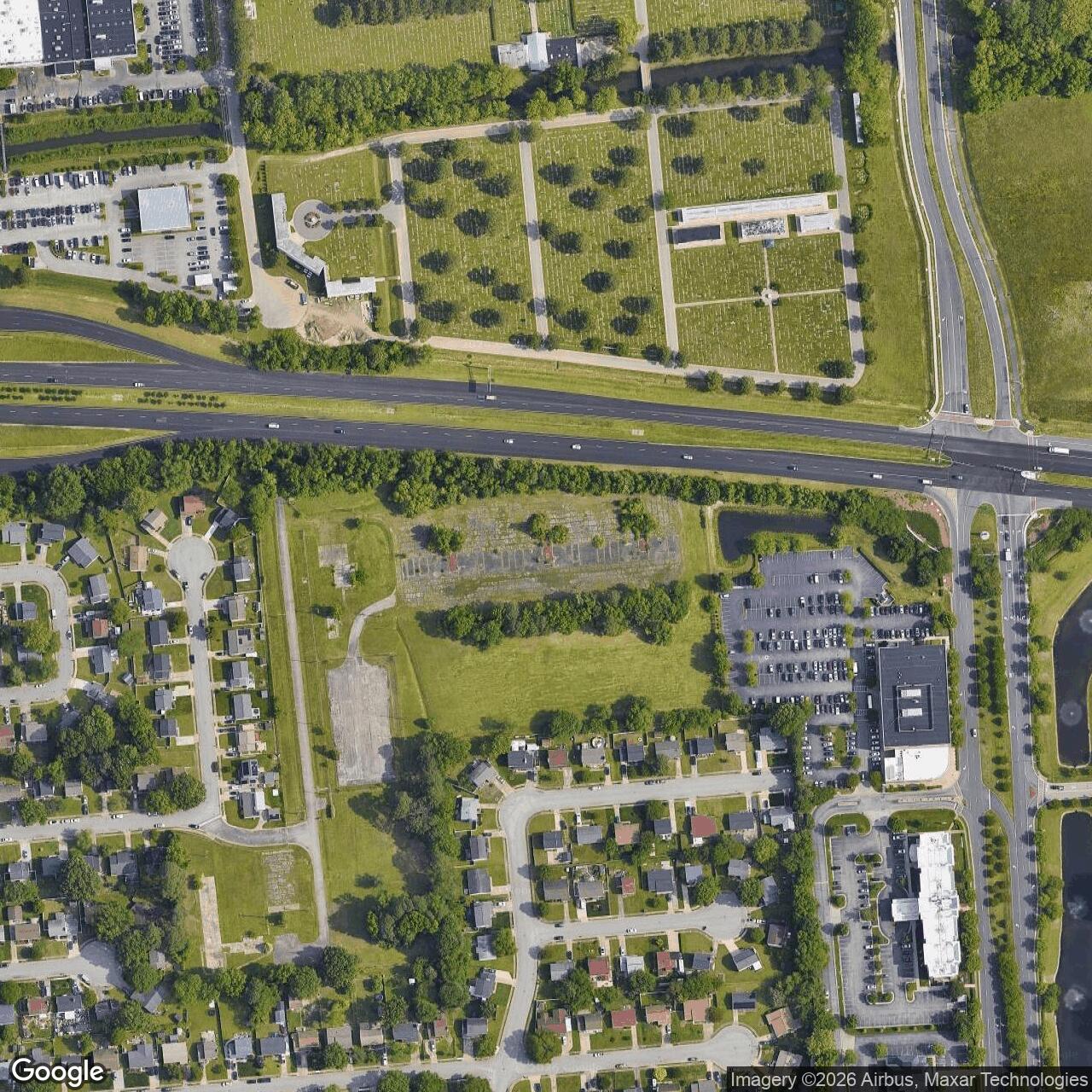 Current Google Satellite Image of Nike Site N-93L, Virginia