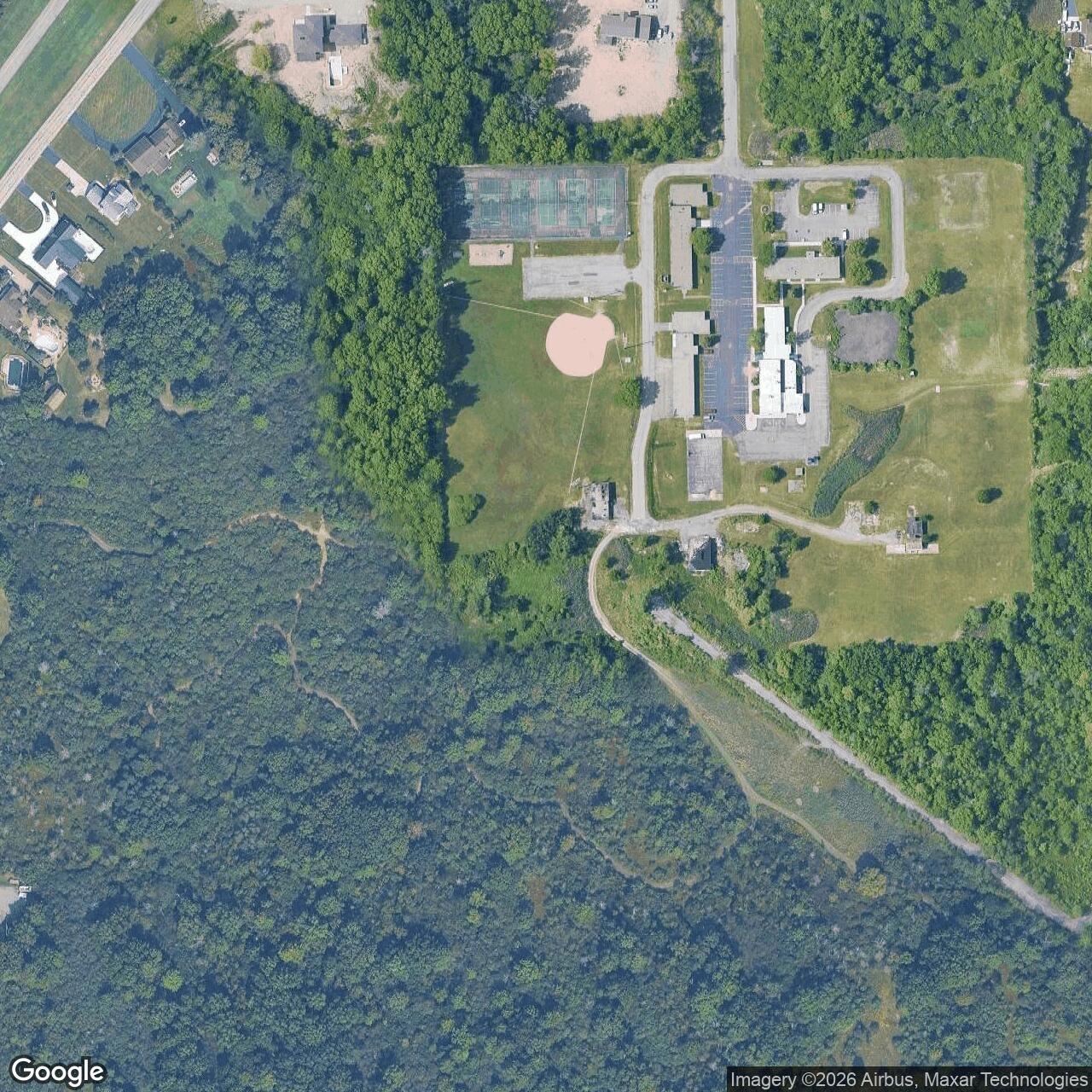 Current Google Satellite Image of Nike Site NF-74 IFC #1 (legacy Grand Island), New York