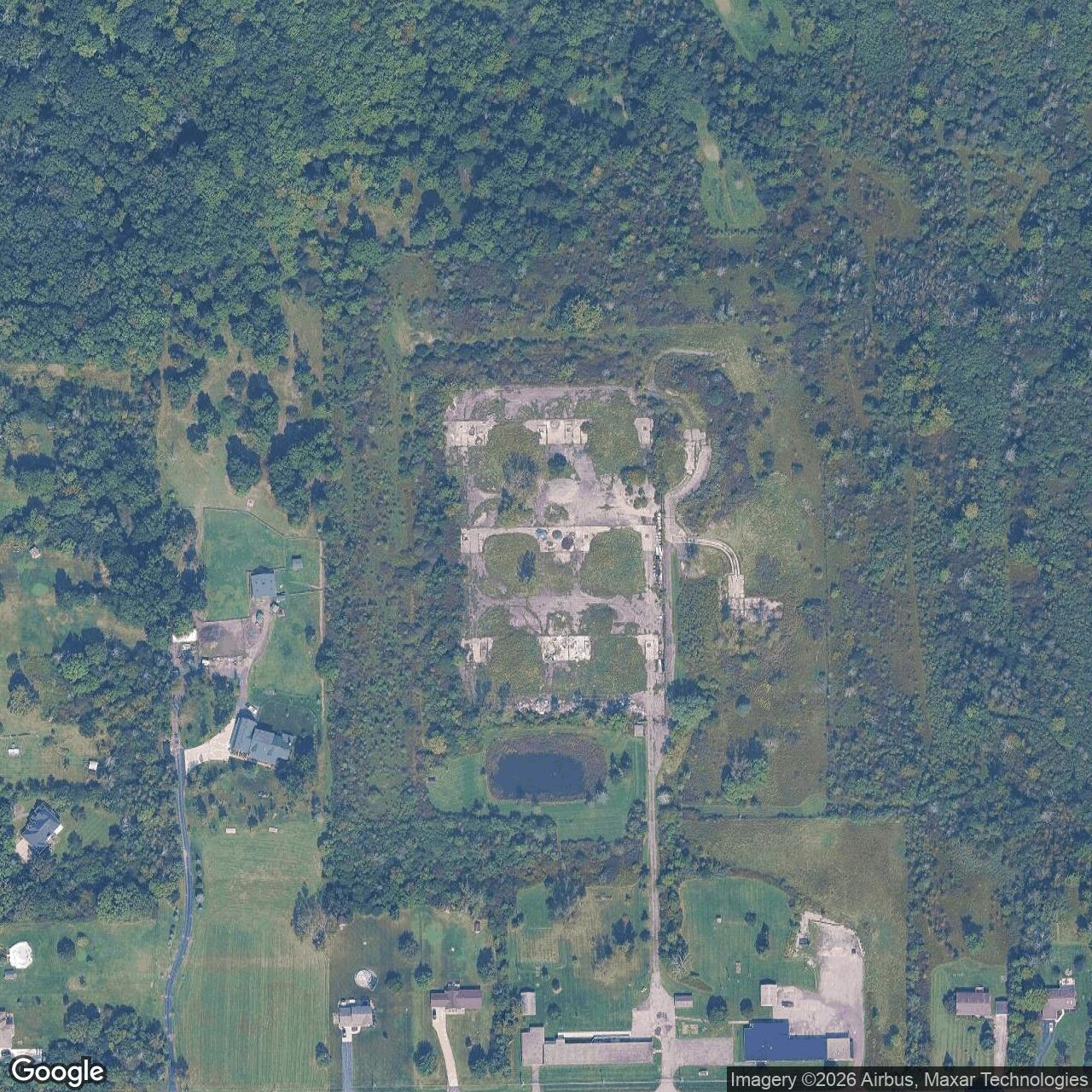 Current Google Satellite Image of Nike Site NF-41 Launcher, New York