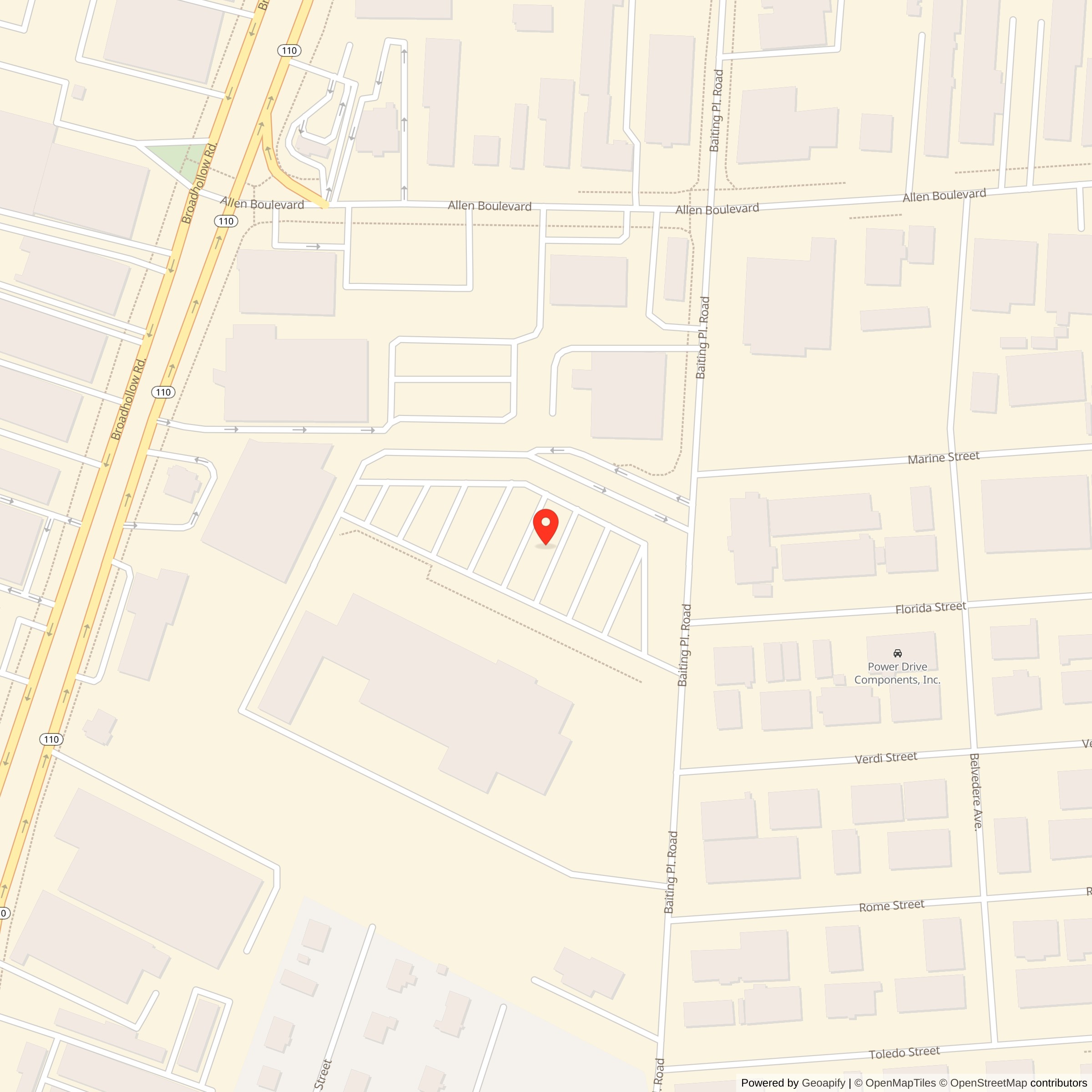 Map showing location of Nike Site NY-24, New York