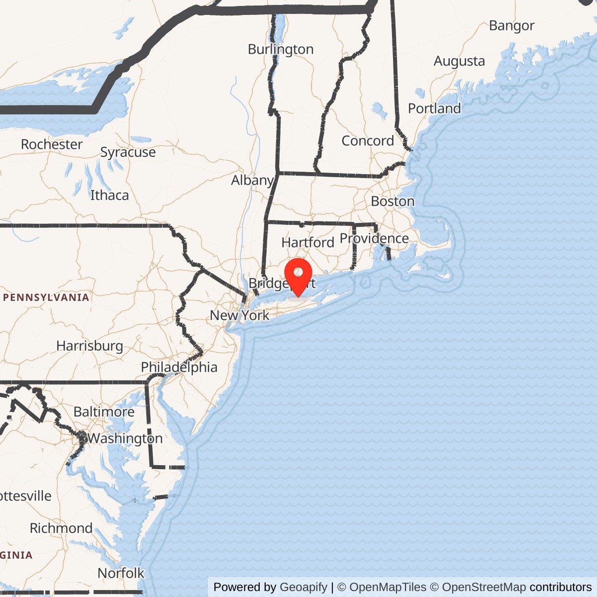 Map showing location of Nike Site NY-25C, New York