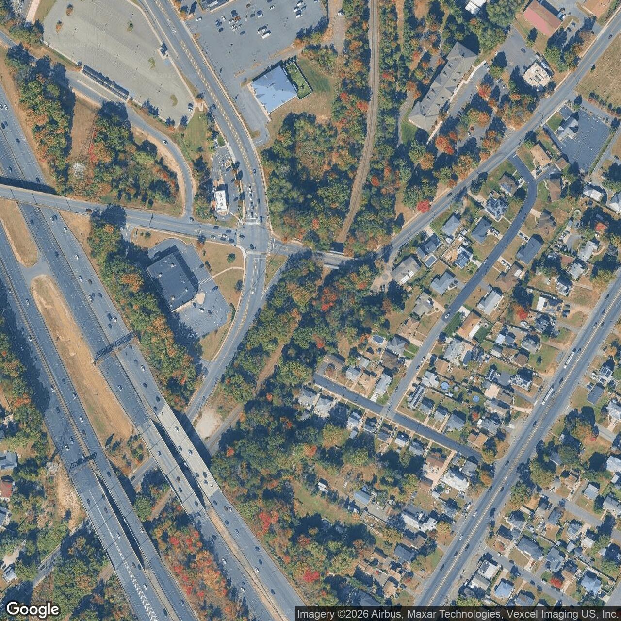 Current Google Satellite Image of Nike Site NY-58/60L, New York