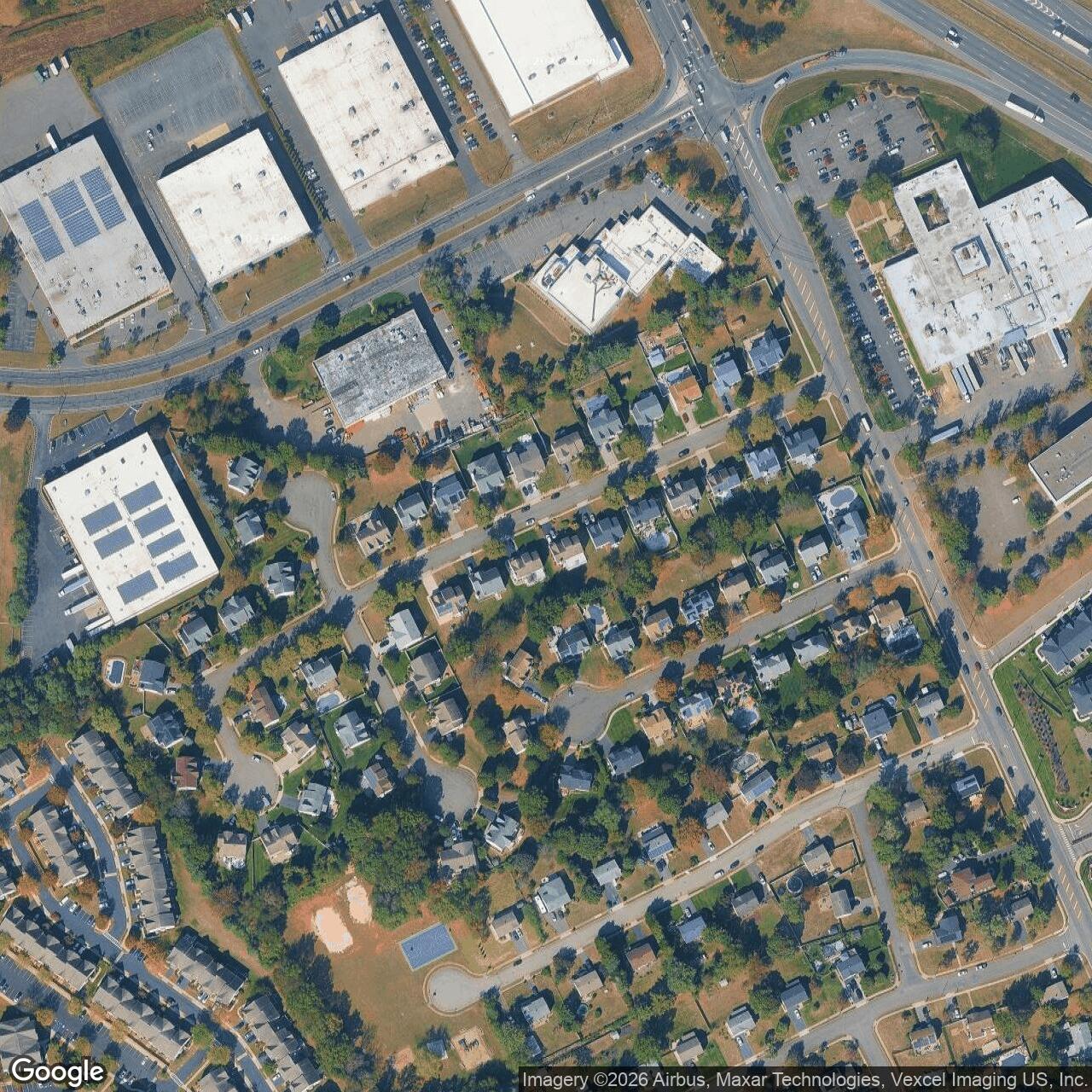 Current Google Satellite Image of Nike Site NY-65C, New Jersey