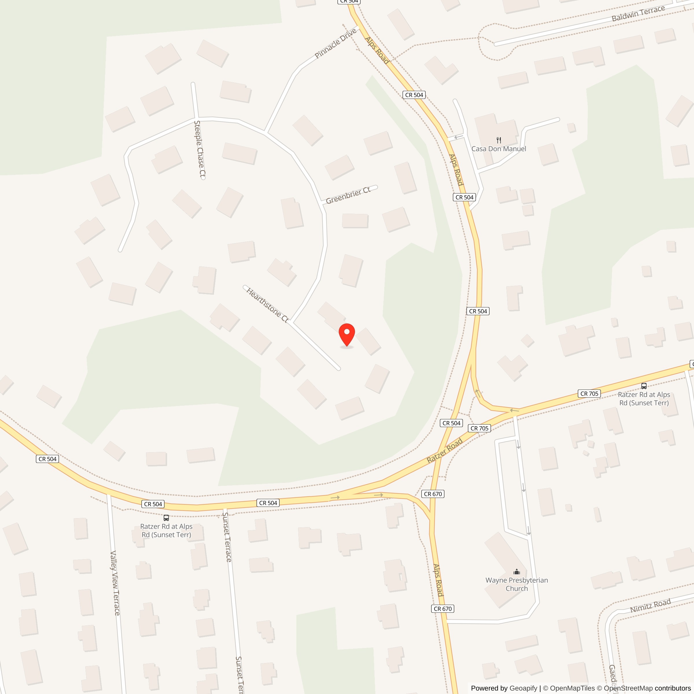 Map showing location of Nike Site NY-88C, New Jersey